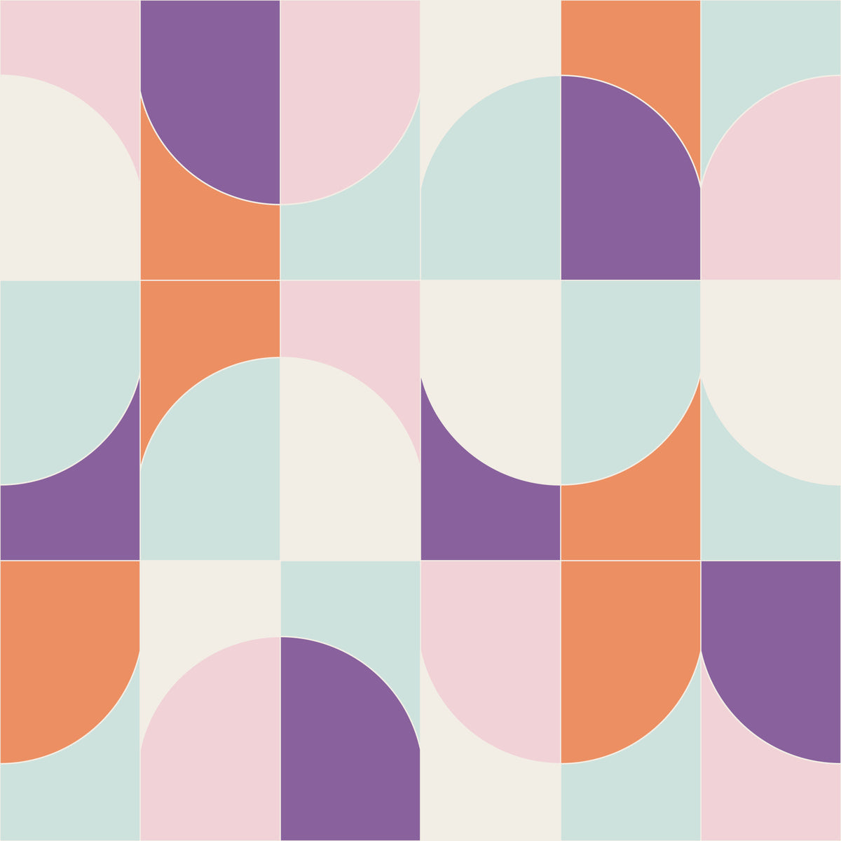 BOLD GEO TILES 06 Wallpaper⁠ in your room — zoomed