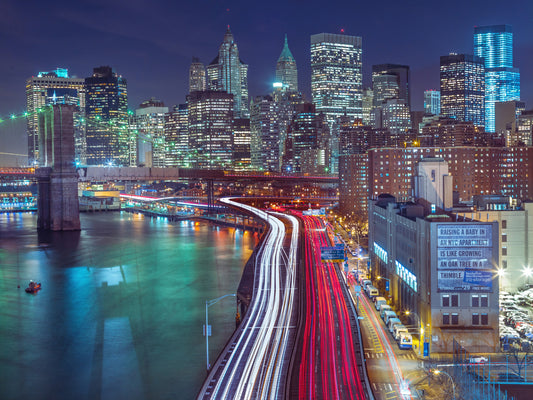 Blue Manhattan Wall Mural
