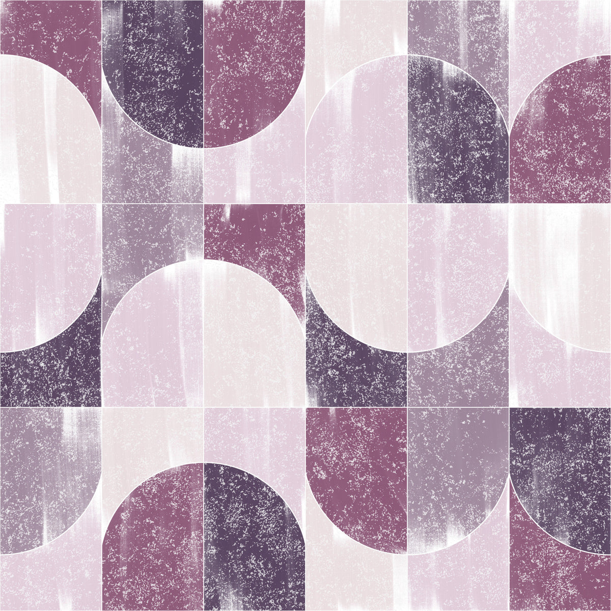 SPONGE PAINTING GEO TILES PURPLE VIBES  Wallpaper⁠ in your room — zoomed