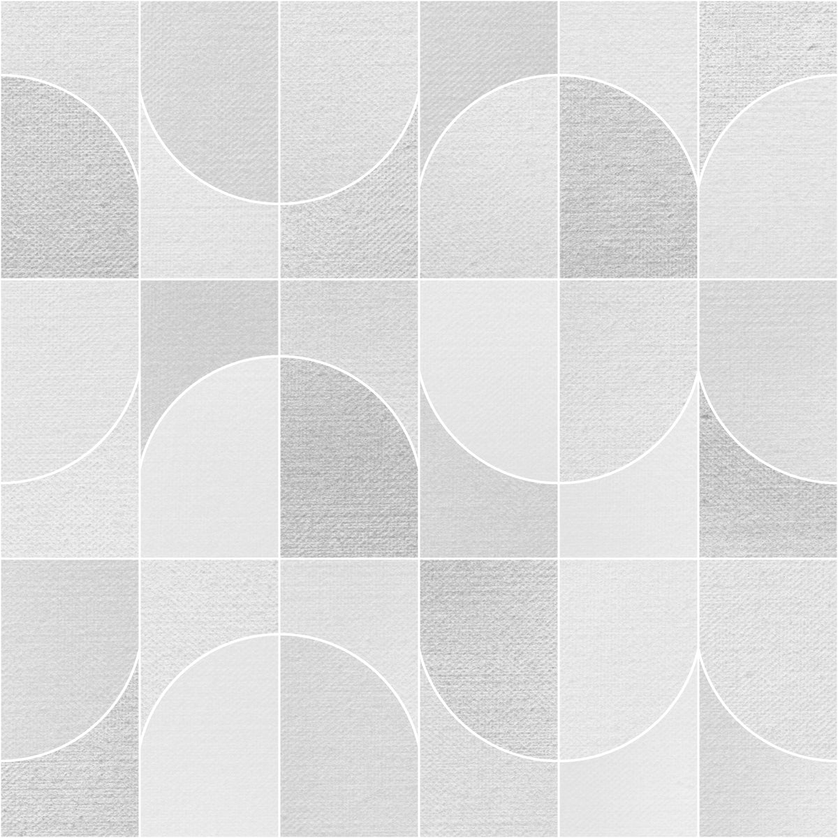 Canvas Geo Tiles Grey Wallpaper⁠ in your room