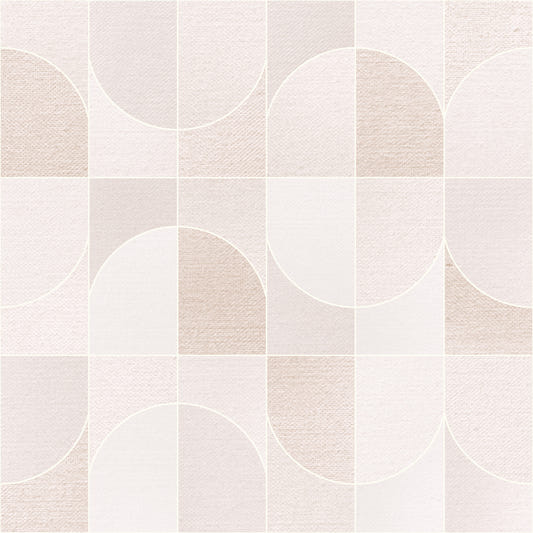 Canvas Geo Tiles Neutral Wallpaper⁠