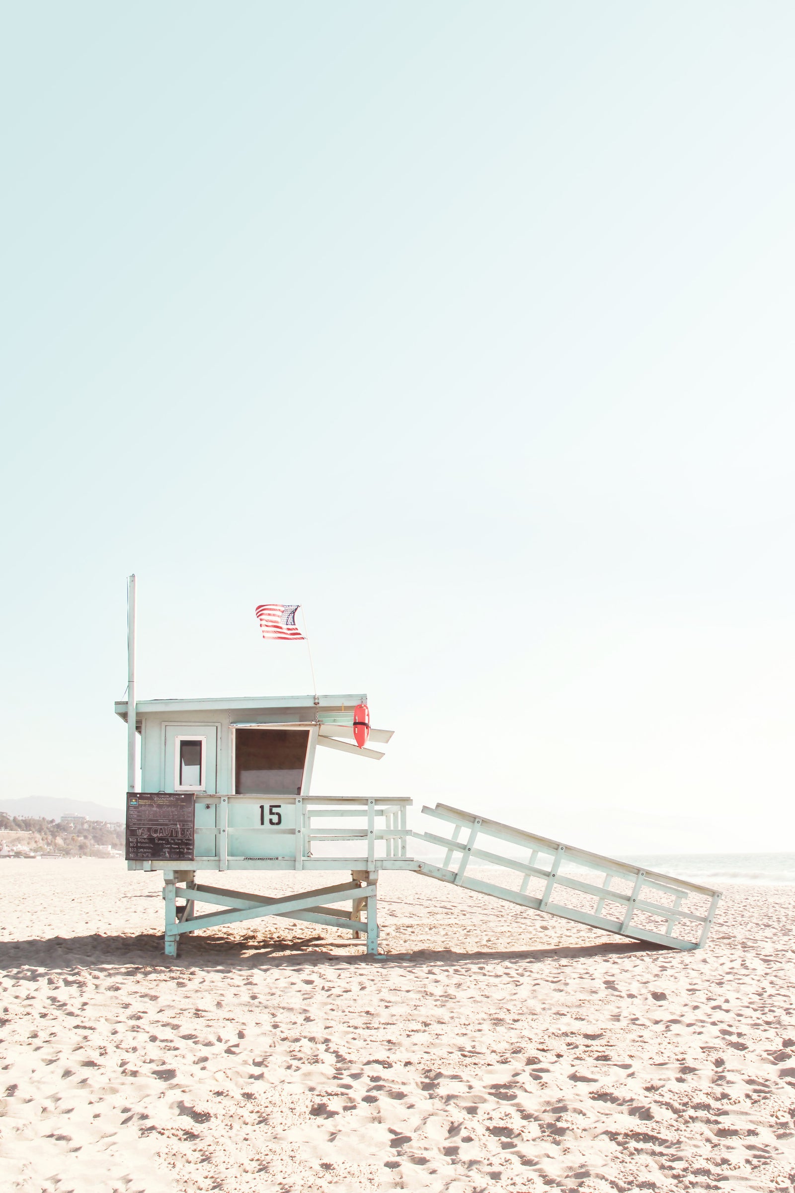 Beach Guard Stand Wall Mural