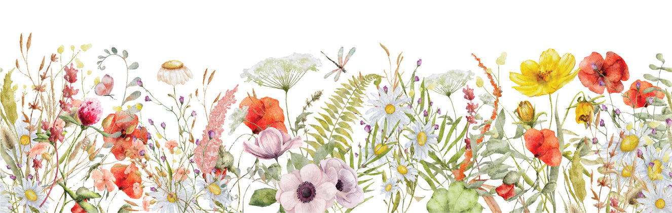 Wildflower Hues Wall Mural
