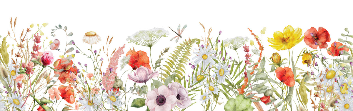 Wildflower Hues Wall Mural in your room