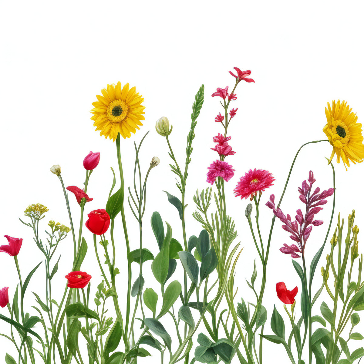 Wildflower Meadow Wall Mural in your room