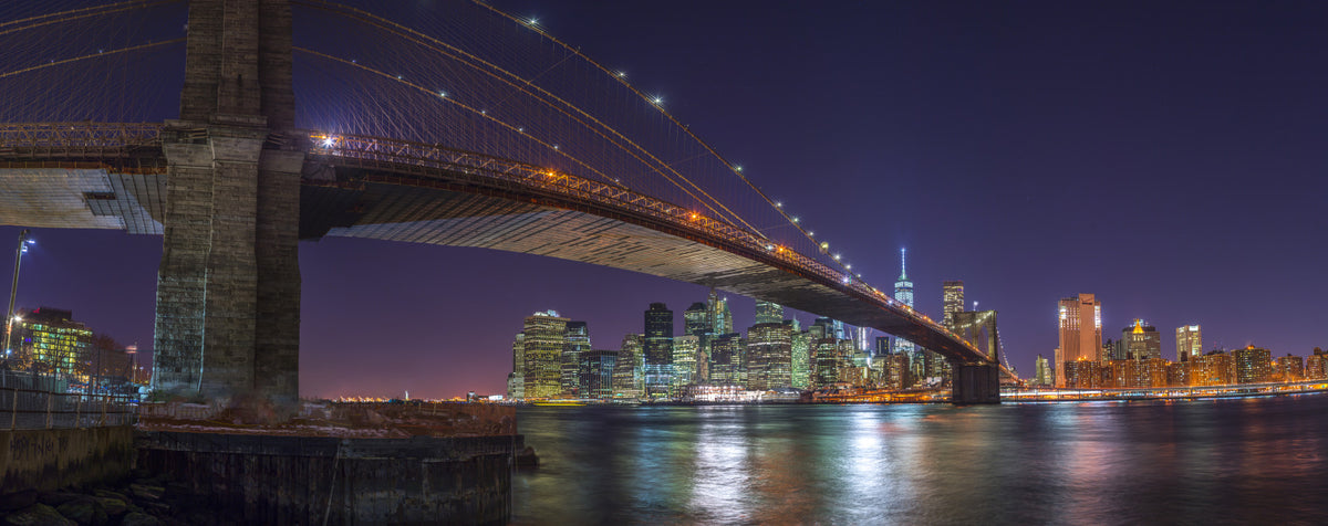 NYC Nightscape Wall Mural in your room