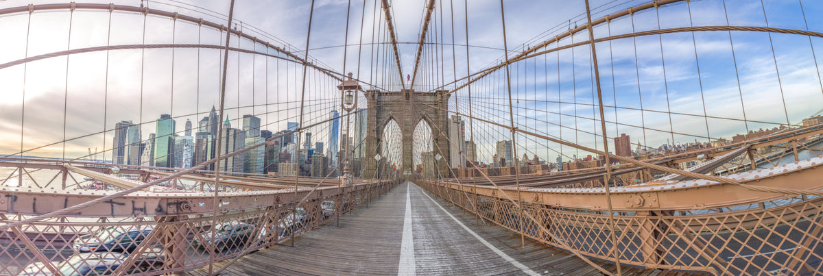 Brooklyn Bound Wall Mural in your room — zoomed