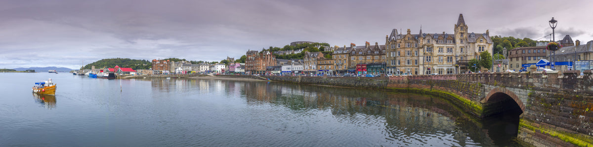 Oban Waterfront Wall Mural in your room — zoomed