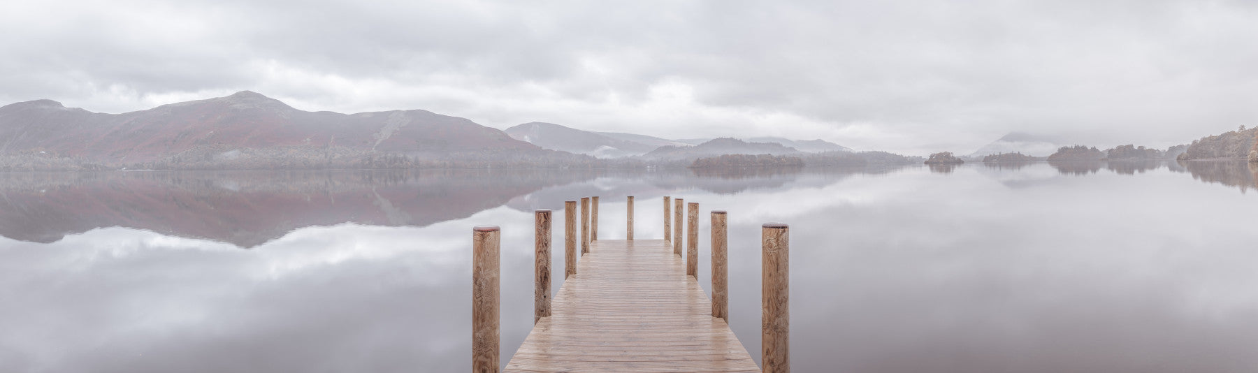 Silent Lake Wall Mural in your room — zoomed