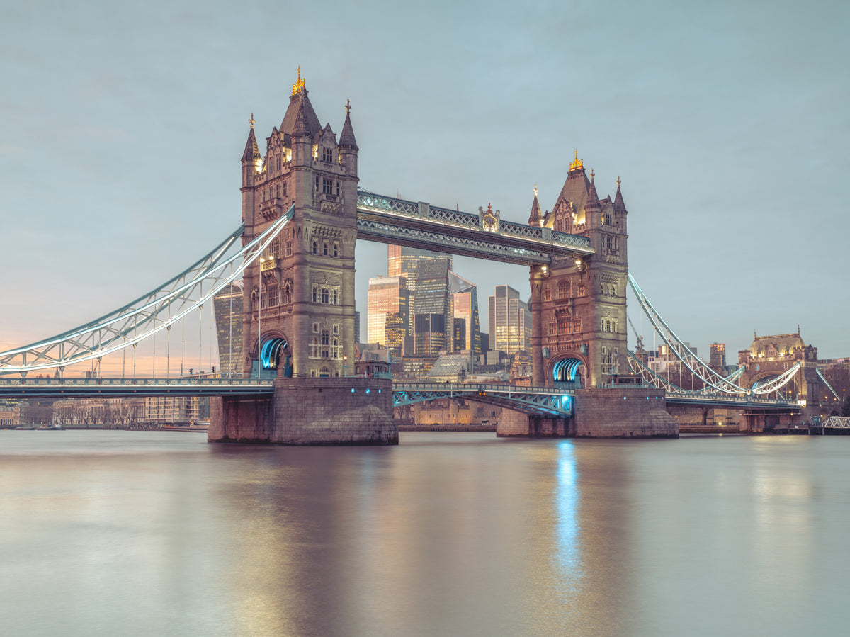 Elegant Tower Bridge Scene Wall Mural in your room
