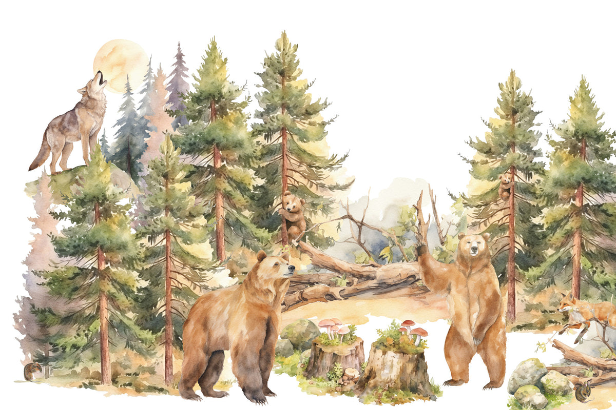 Gentle Woodland Wall Mural in your room