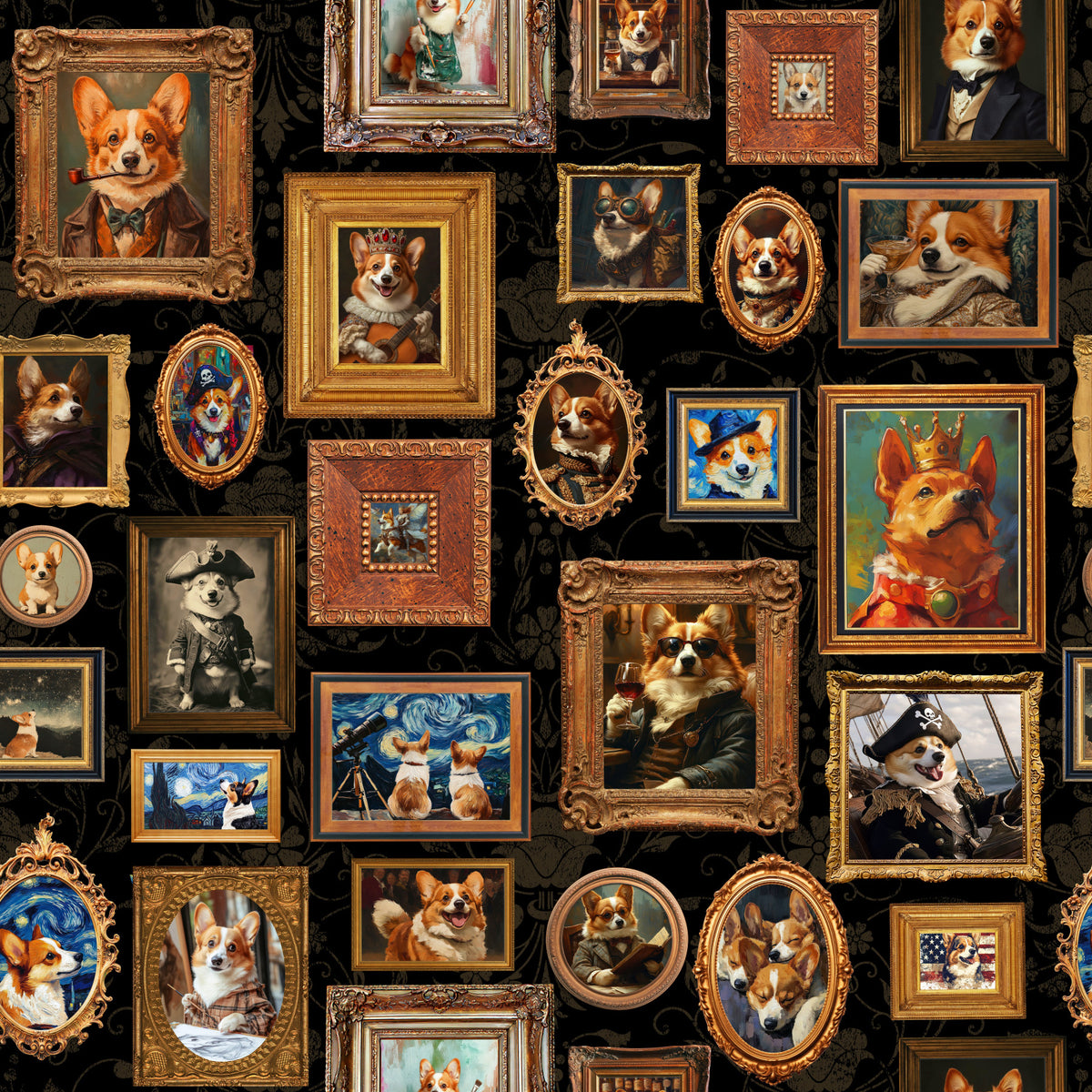 Regal Corgis Gallery Wallpaper⁠ in your room