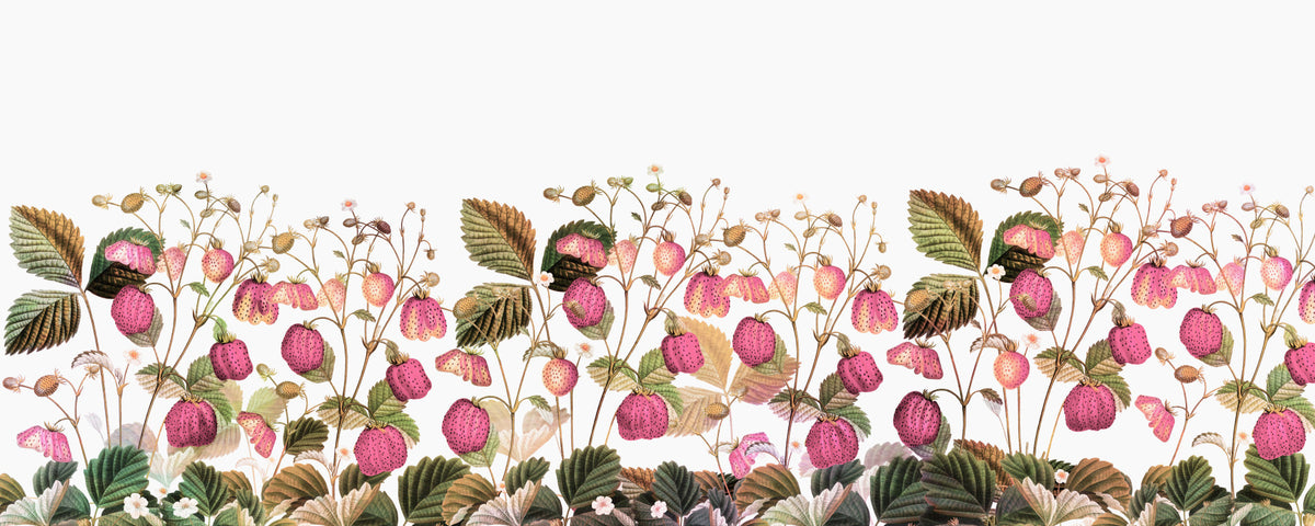 Strawberry Garden Wallpaper⁠ in your room — zoomed