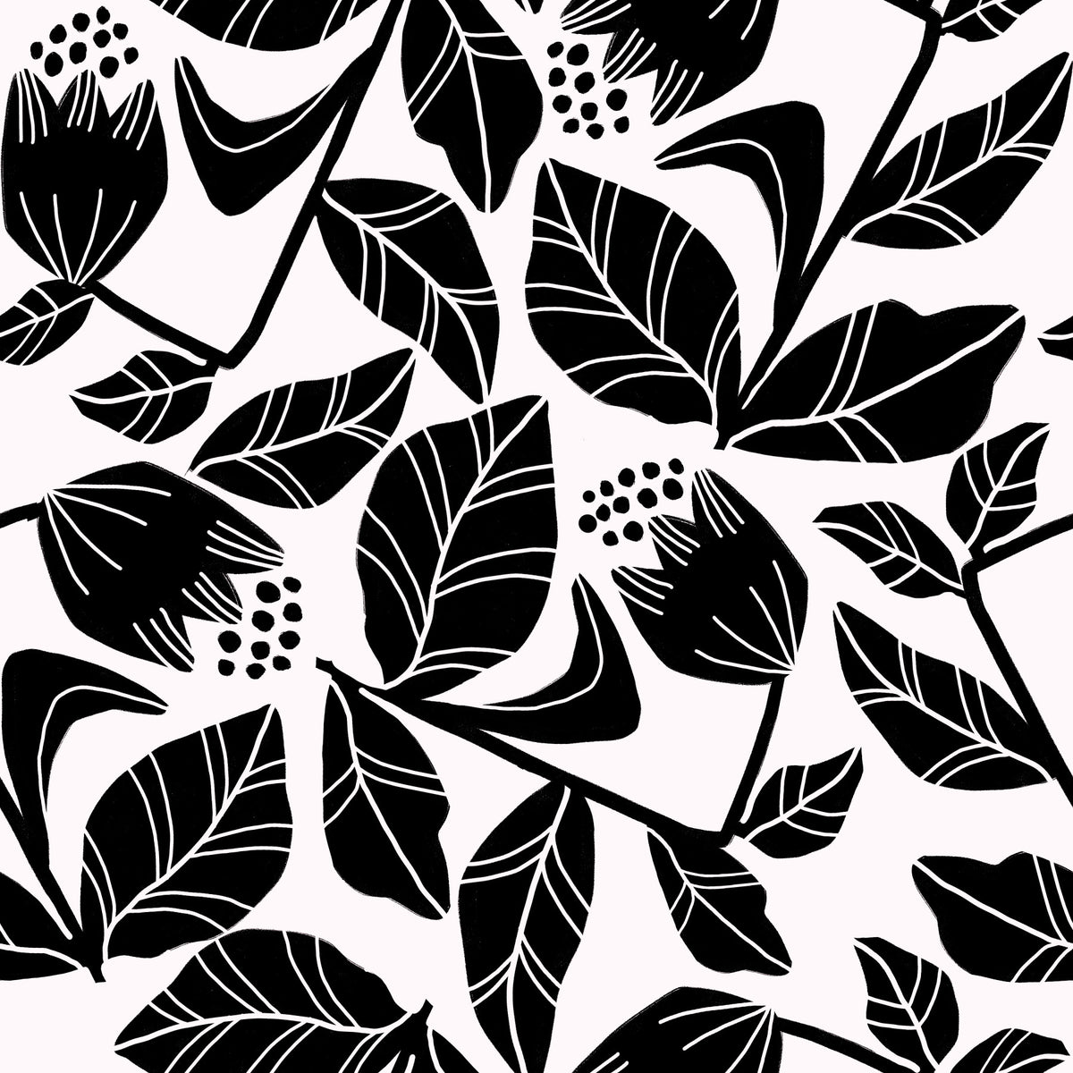 Ink Floral Wallpaper⁠