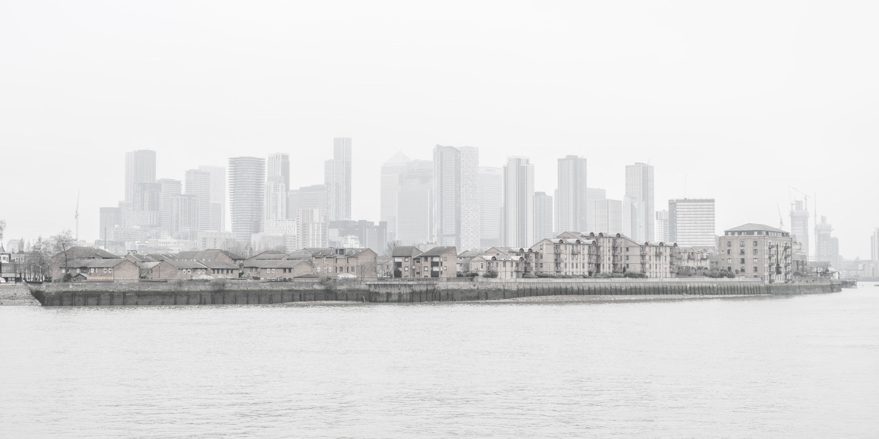 Hazy City Wall Mural