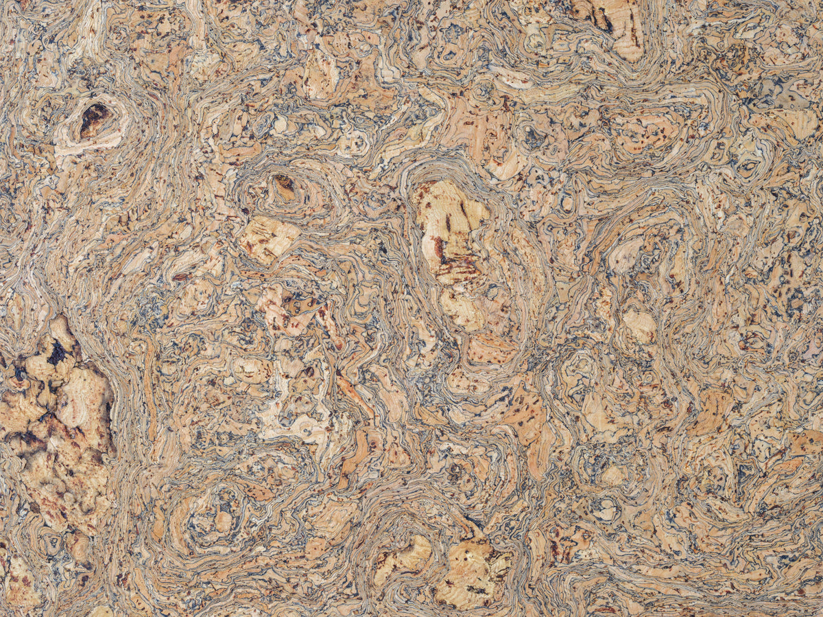 Wavy Patterned Cork Sheet Wall Mural in your room — zoomed