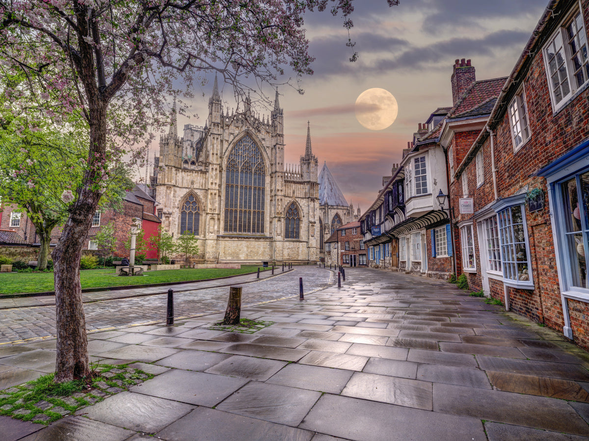 Charming Old Town Vista Wall Mural in your room