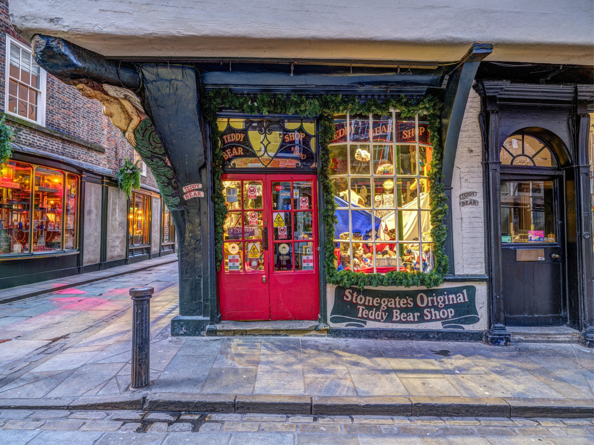 York Shopfront Charm Wall Mural in your room — zoomed