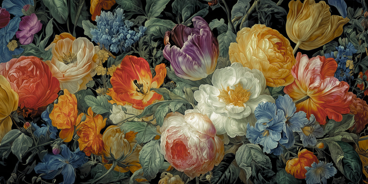 Radiant Blooms Harmony Wall Mural in your room