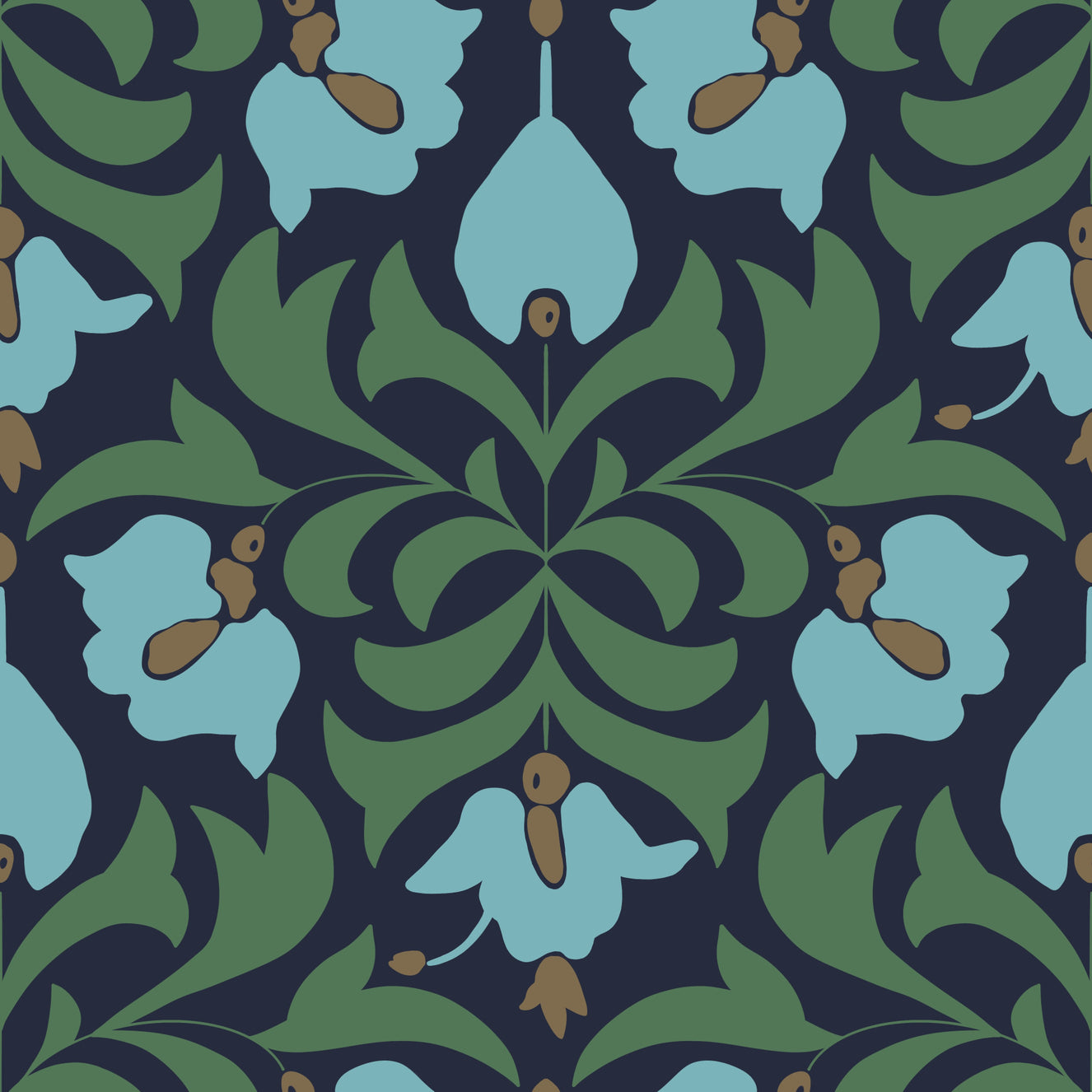 Orbisca - Midnight Bloom Wallpaper⁠