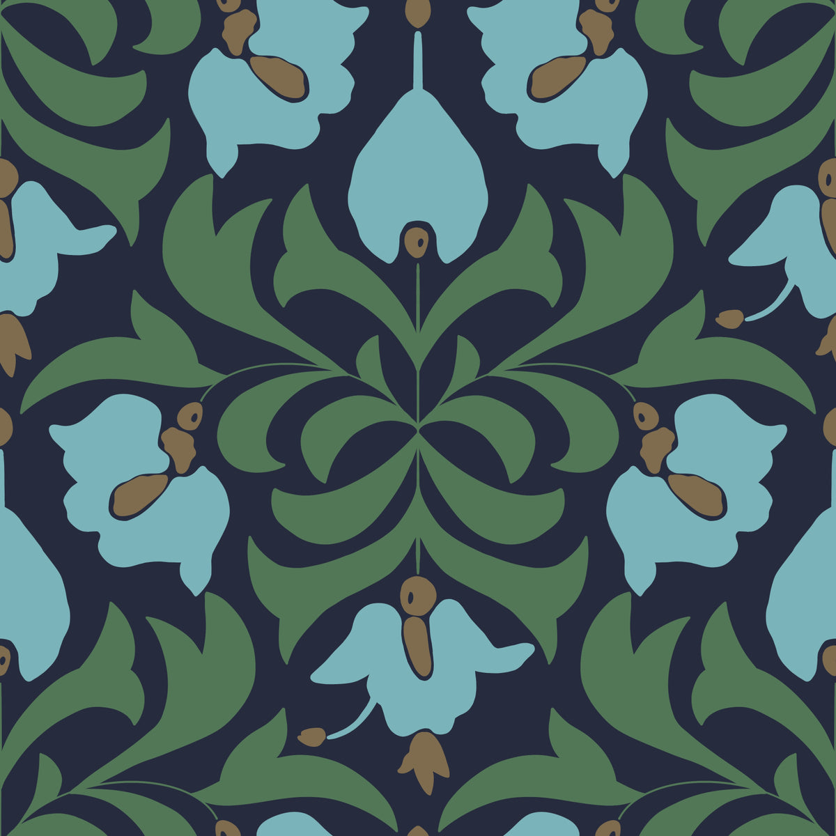 Orbisca - Midnight Bloom Wallpaper⁠ in your room — zoomed