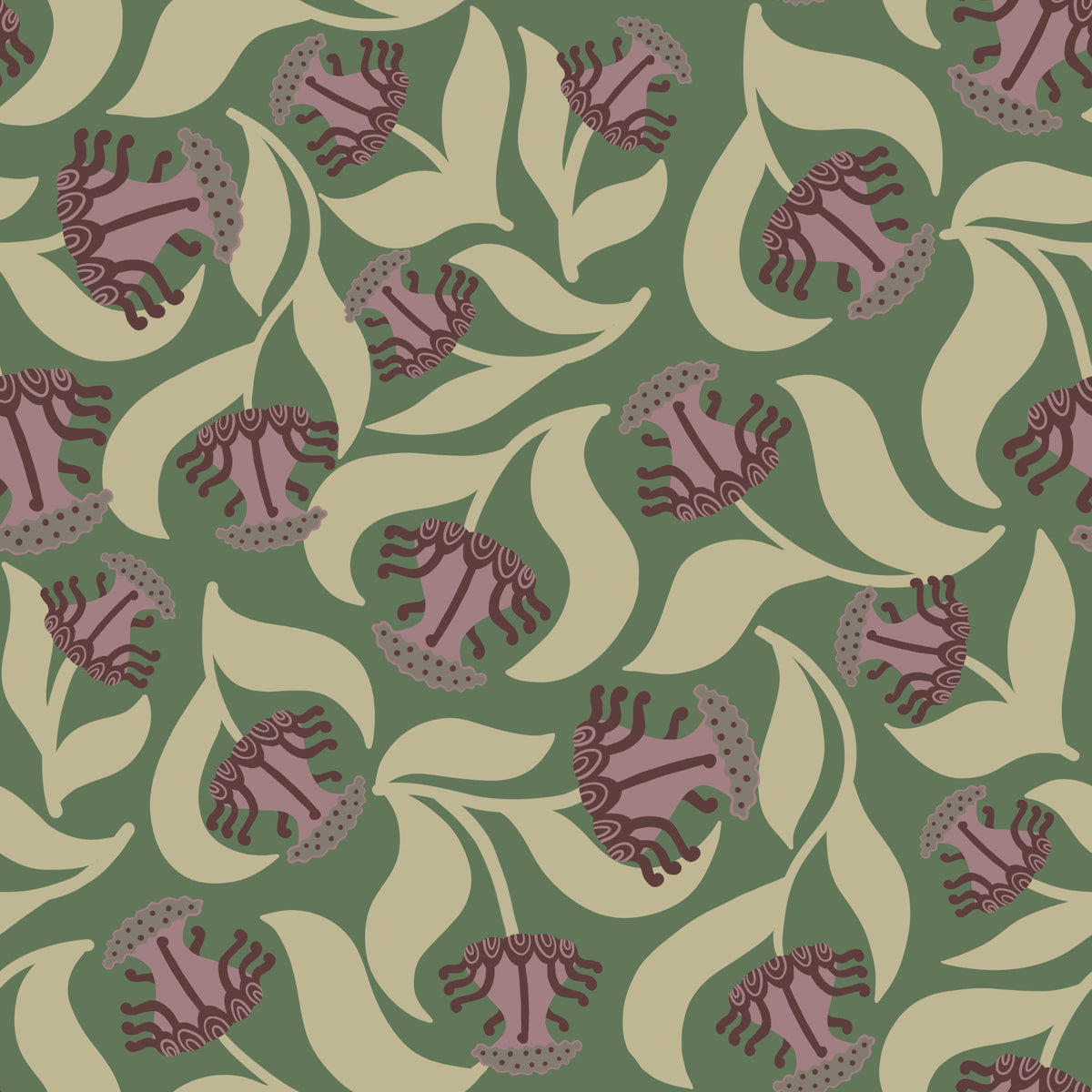 Velora - Vintage Blooms Wallpaper⁠