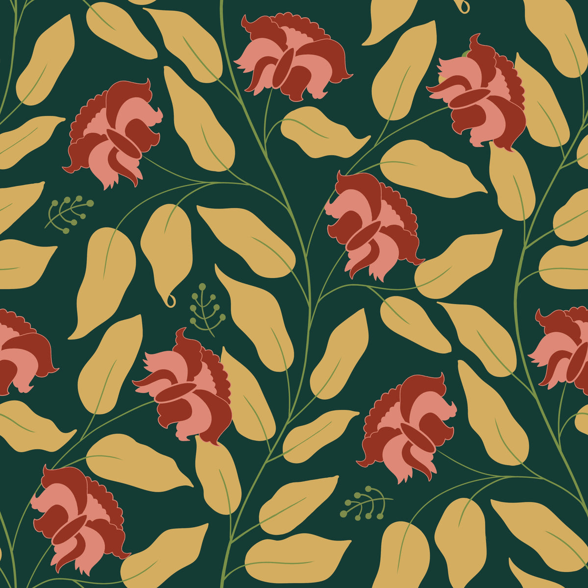 Seraphyne - Floral Forest Delight Wallpaper⁠ in your room — zoomed