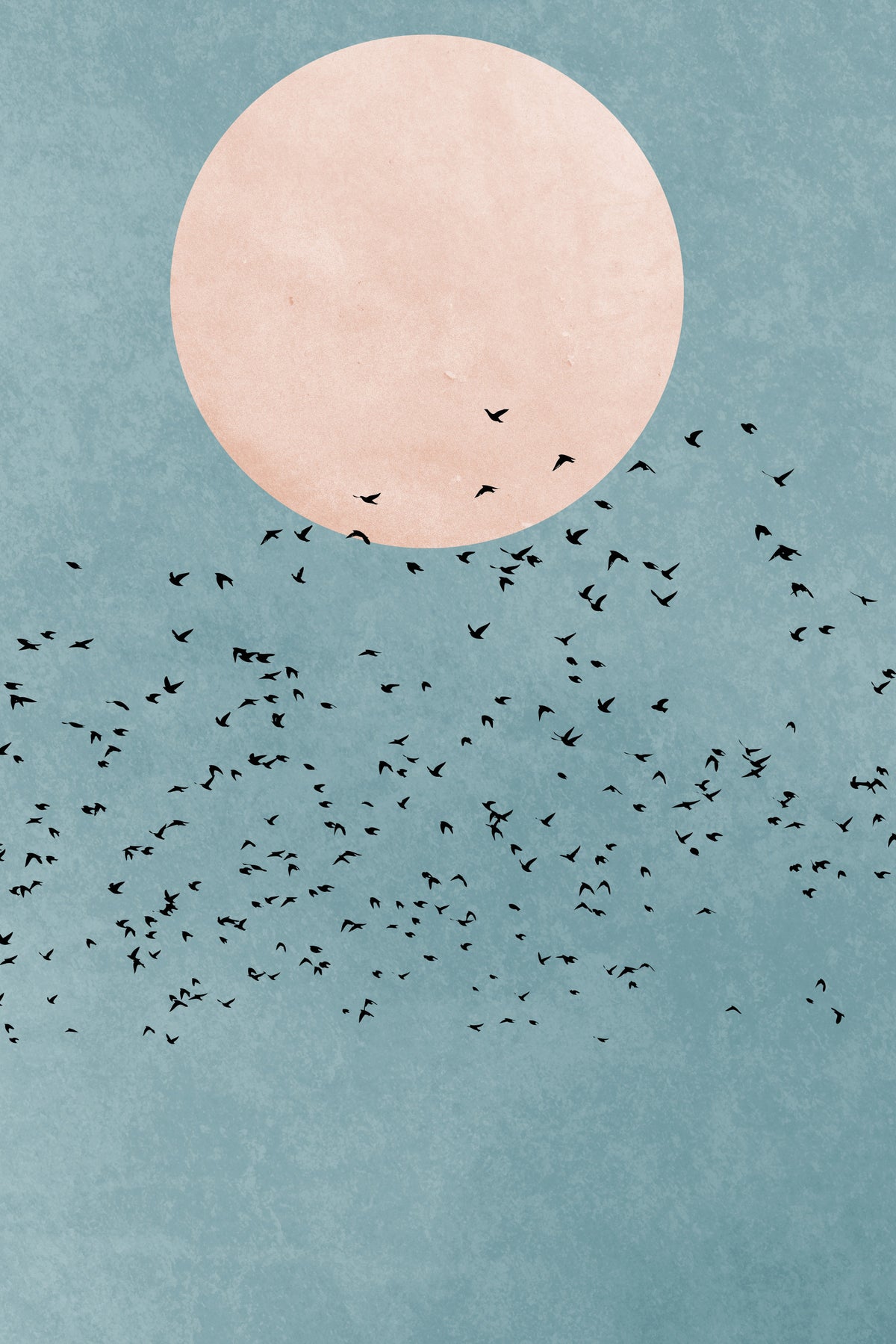 Fly Away Wall Mural in your room — zoomed