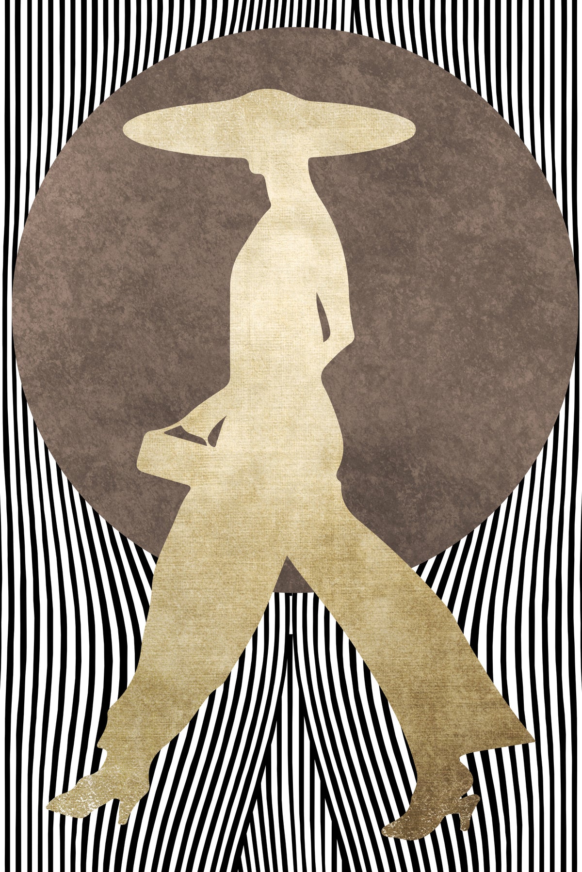 La Madame Noir Wall Mural in your room