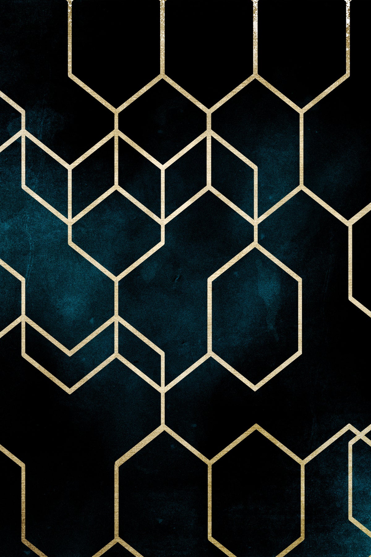 Tetris Wall Mural in your room — zoomed