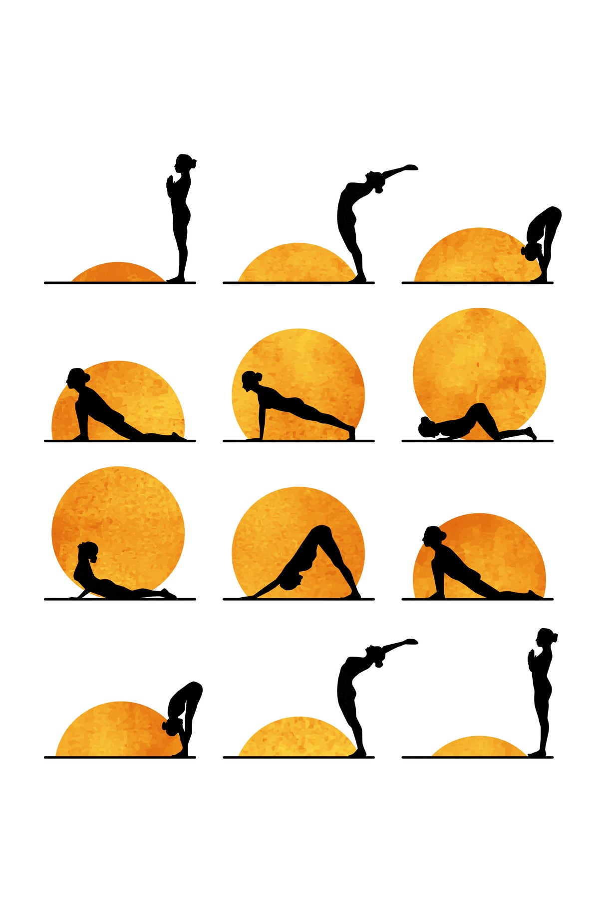 Yoga Sun Wall Mural in your room — zoomed
