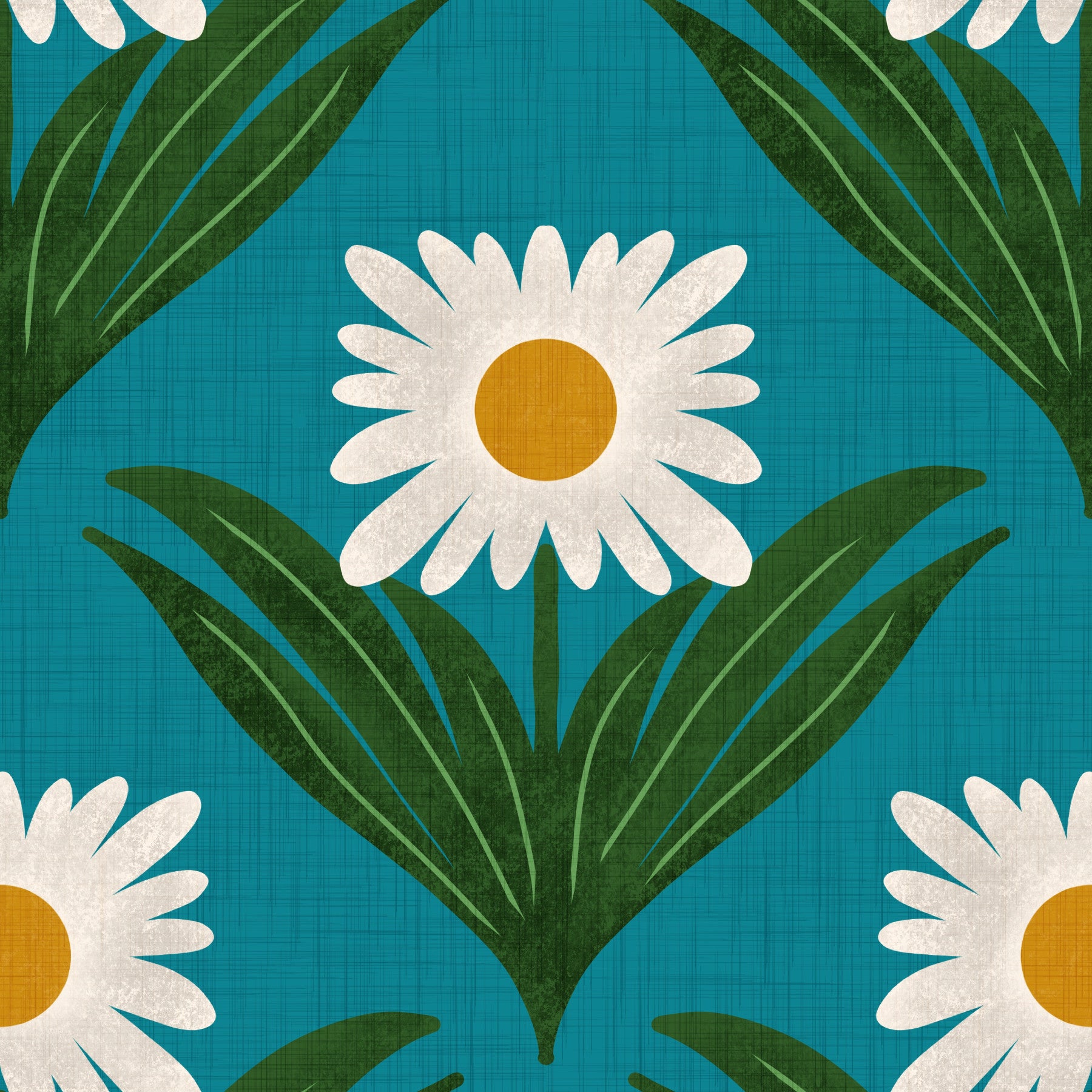 A vibrant and energetic retro wallpaper pattern.
