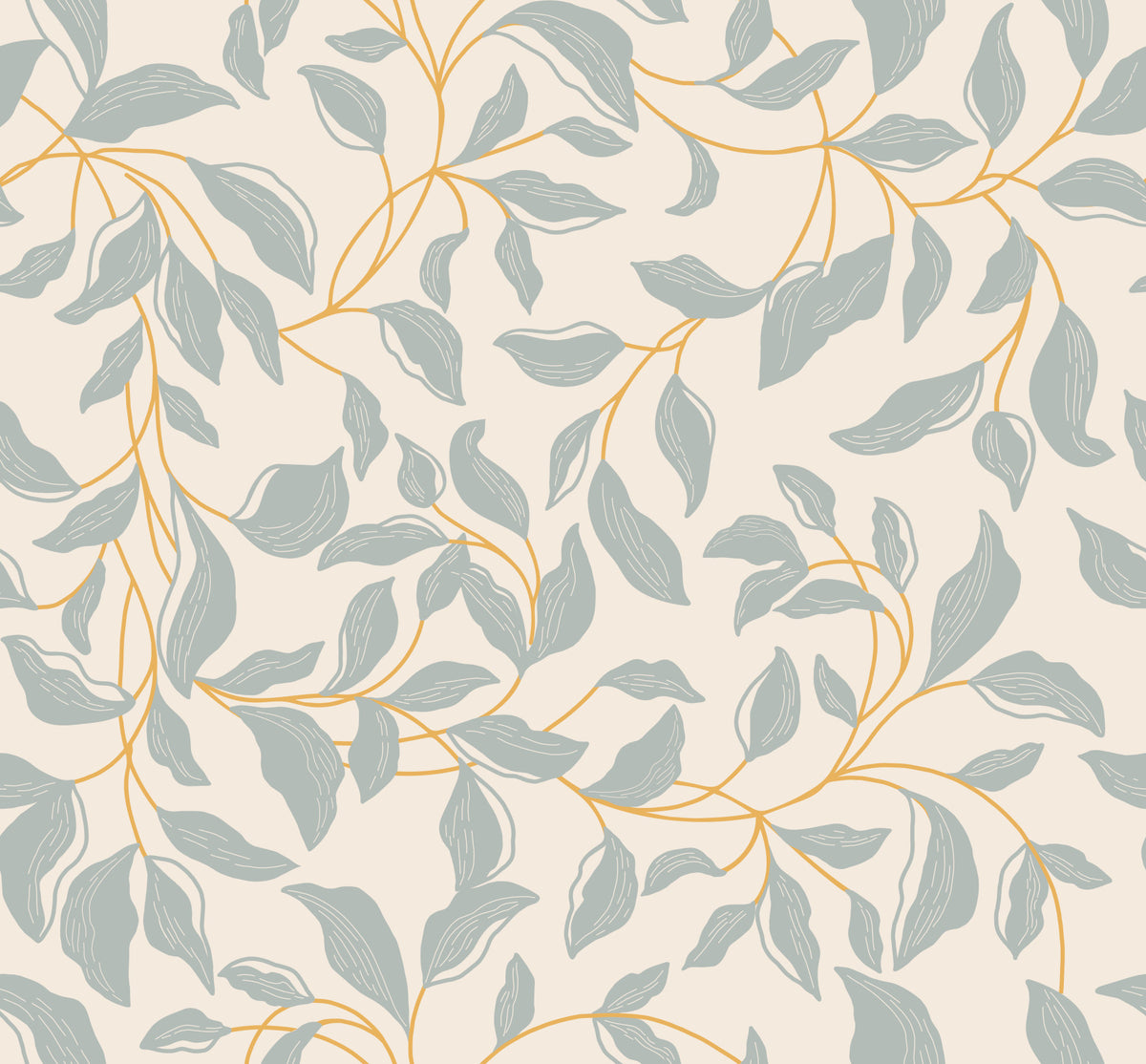 Subtle Foliage Flow Wallpaper⁠ in your room — zoomed