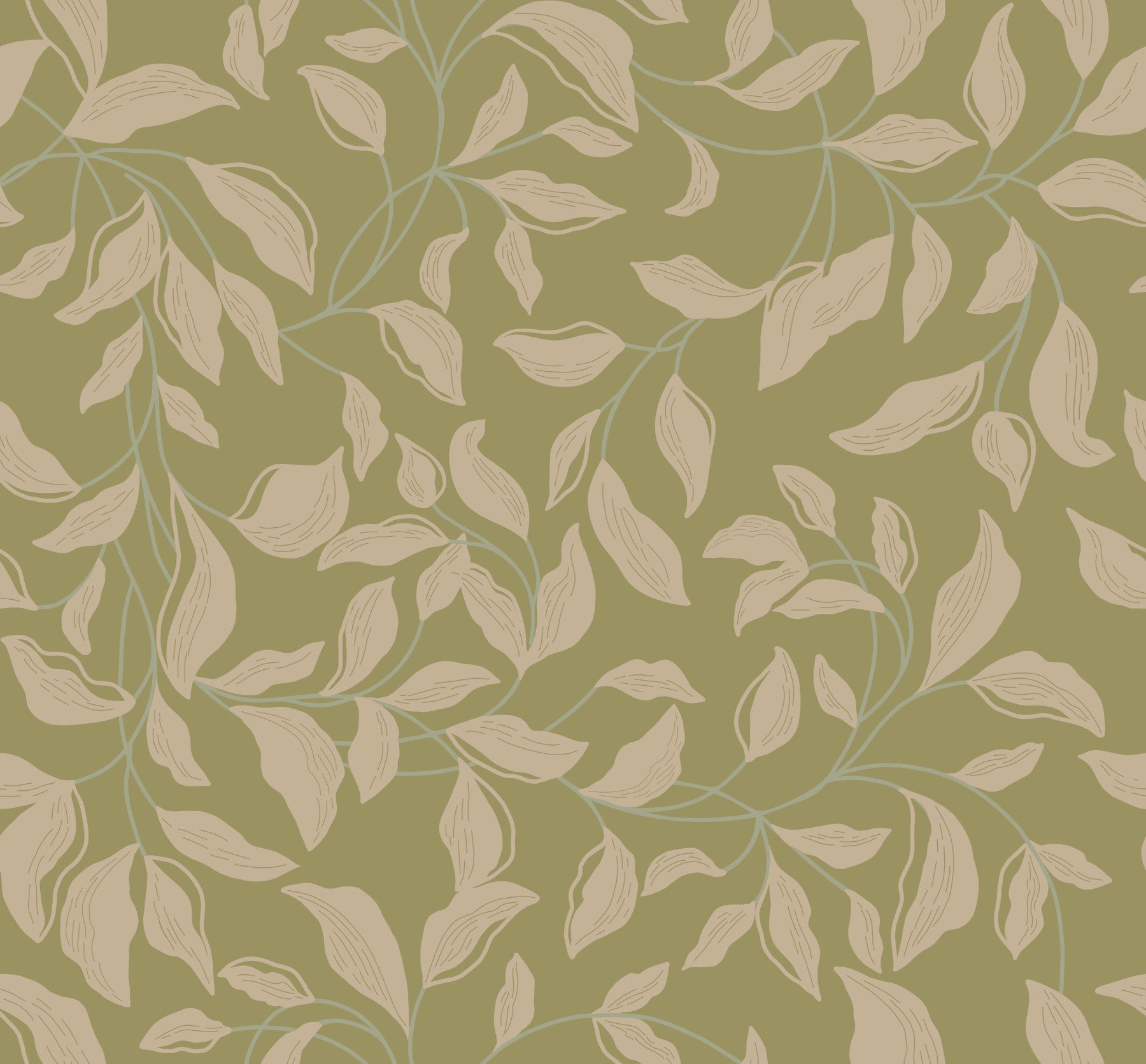 Olive Leaf Canopy Wallpaper⁠