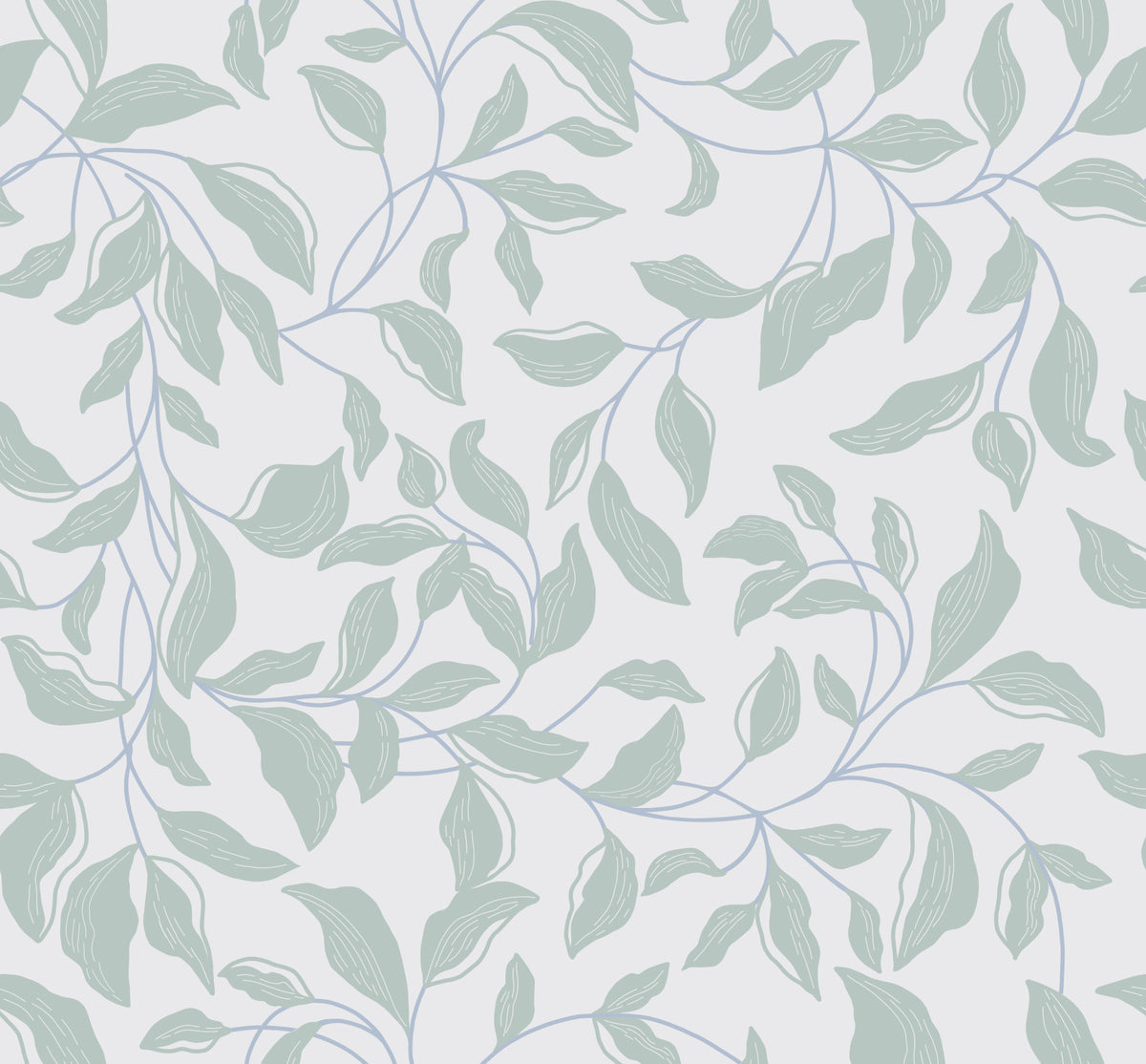Serene Leaf Canopy Wallpaper⁠ in your room — zoomed