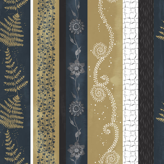 Abstract Nature Stripes Earthy Tones Wallpaper⁠