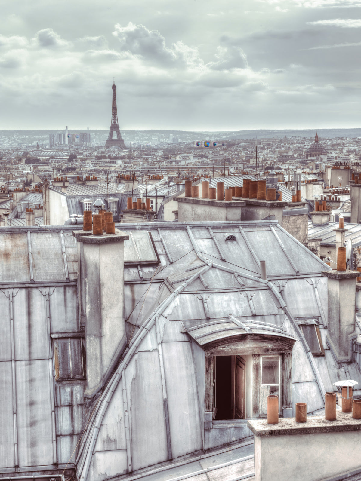 Montmartre Rooftops Wall Mural in your room