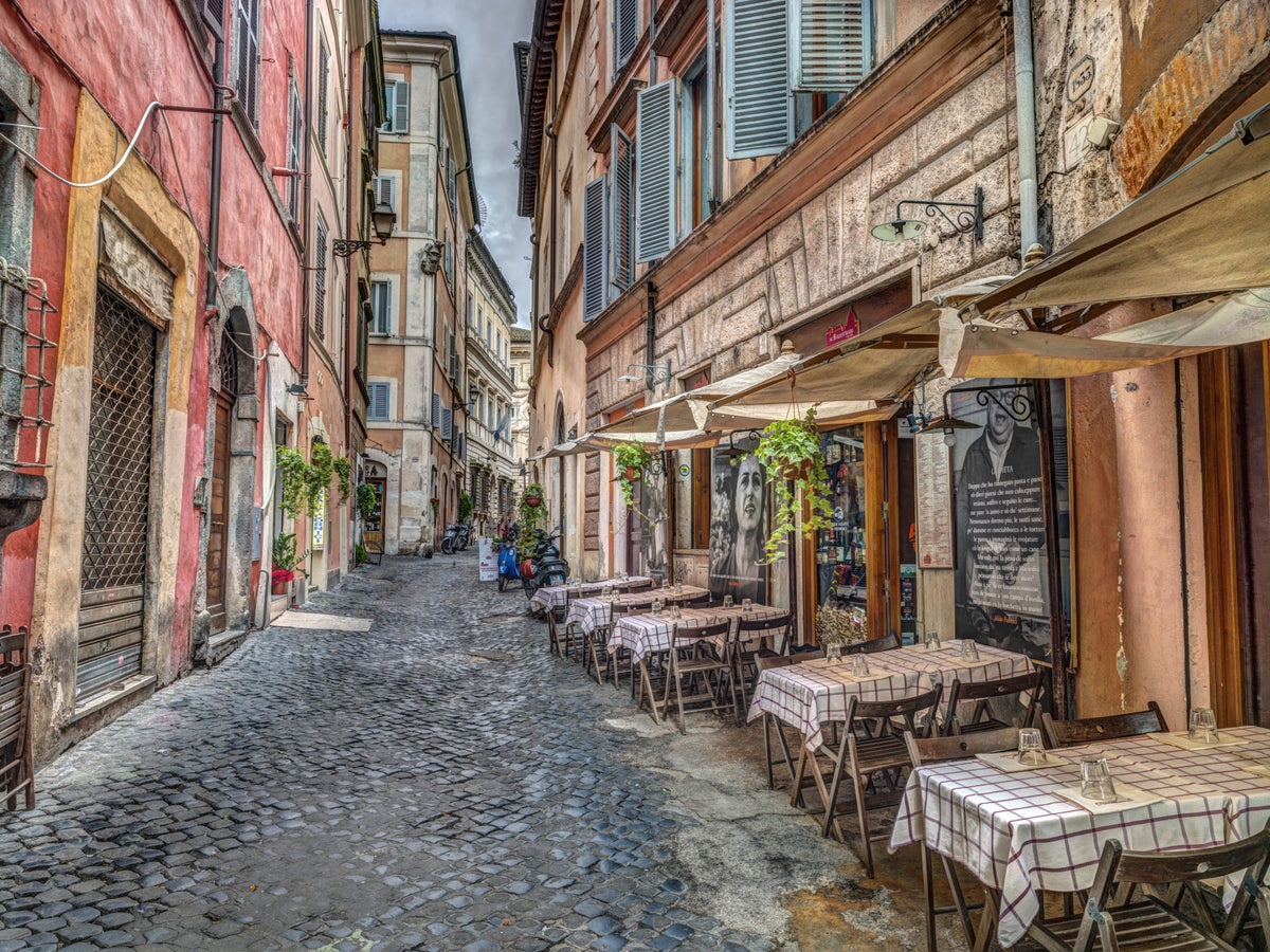Rome Cafe Scene Wall Mural in your room