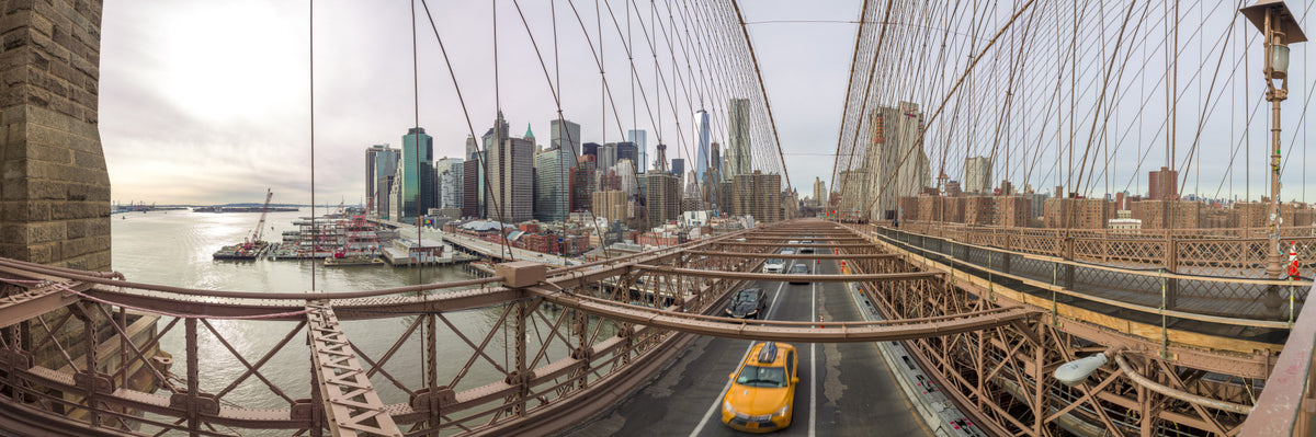 Big Apple Skyline Wall Mural in your room — zoomed