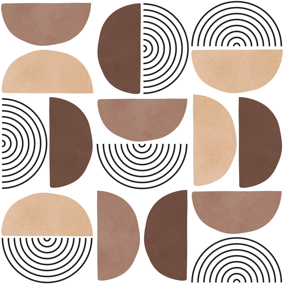 Terracotta Arcs Wallpaper⁠ in your room — zoomed