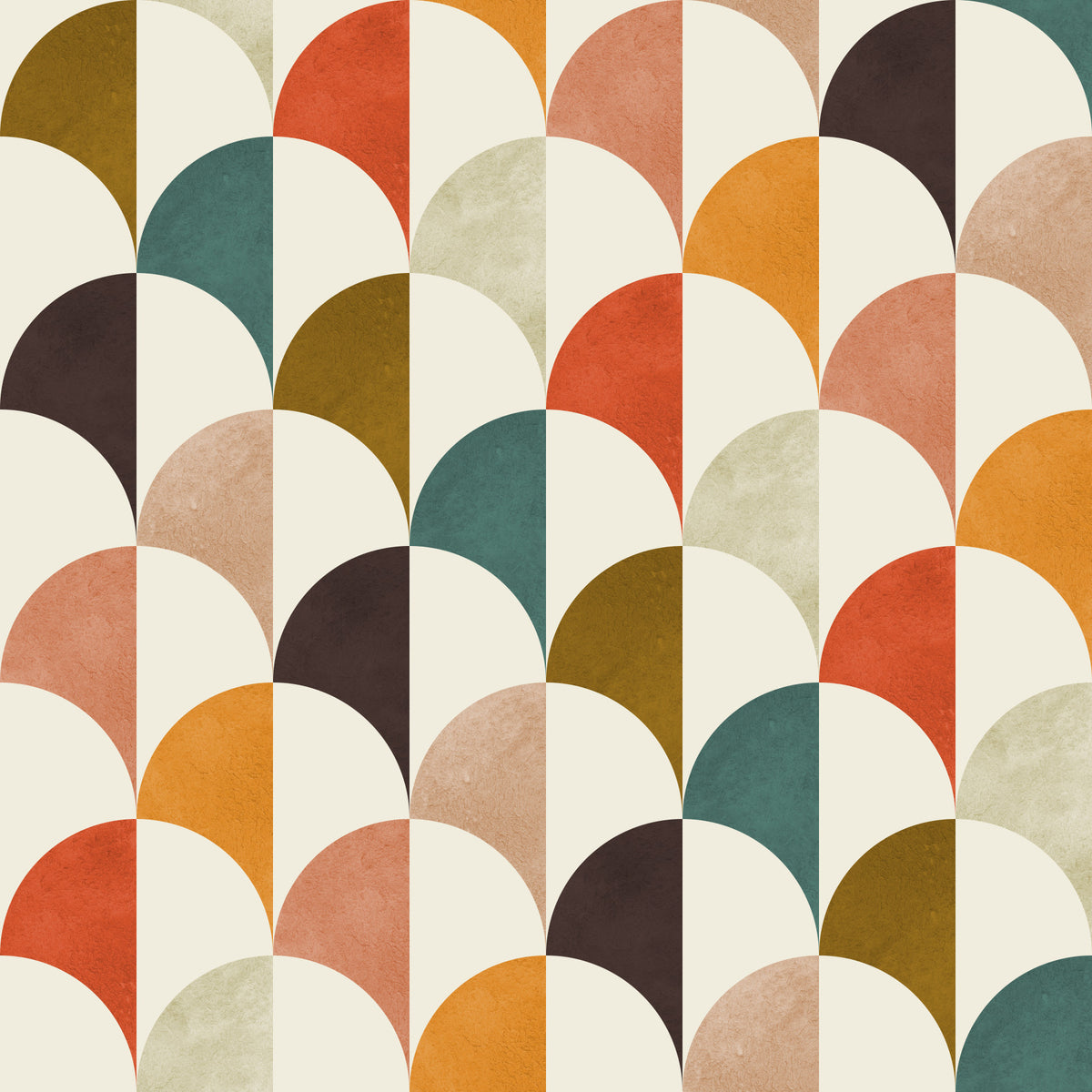 Retro Arches Wallpaper⁠ in your room — zoomed