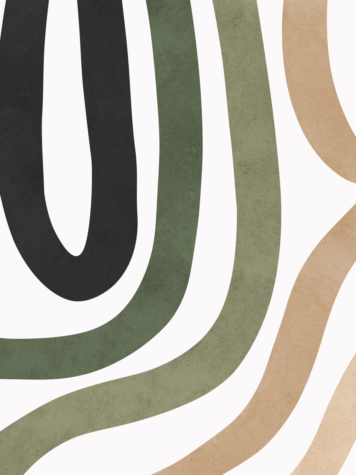 Earthy Curves Wall Mural in your room