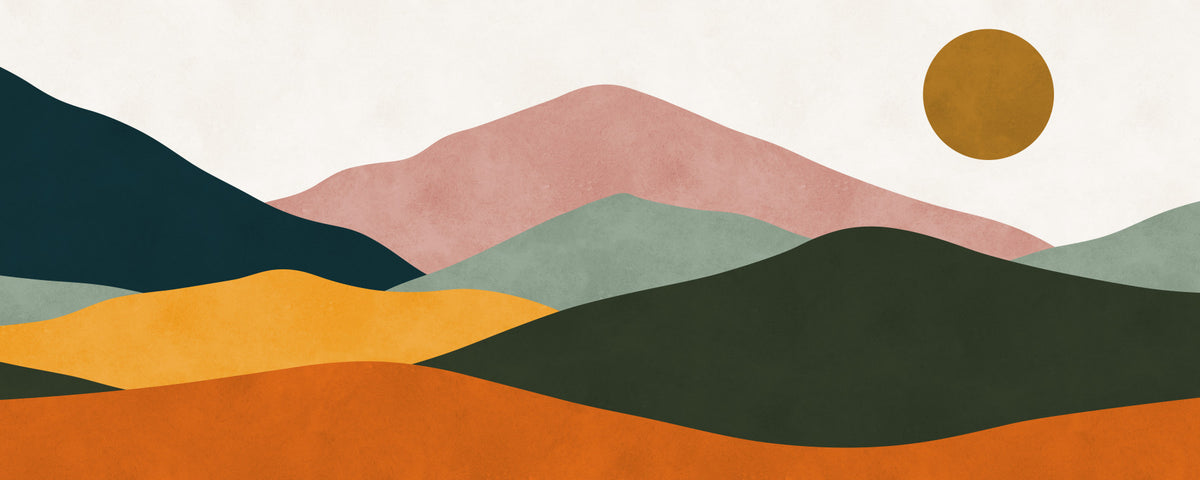 Sunset Layers Wall Mural