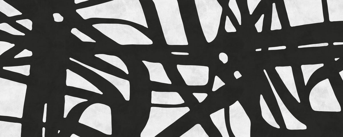 Linear Noir Wall Mural in your room