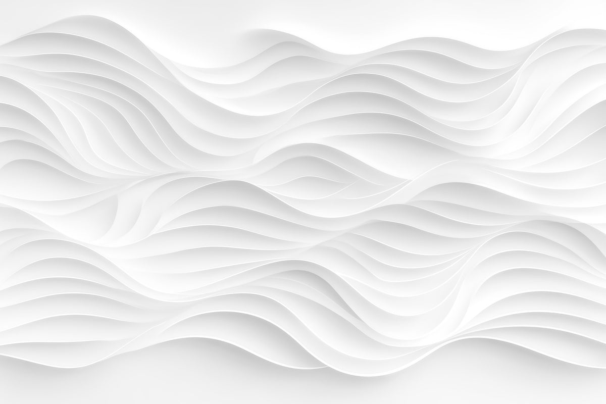 Sculpted White Serenity Wall Mural in your room — zoomed