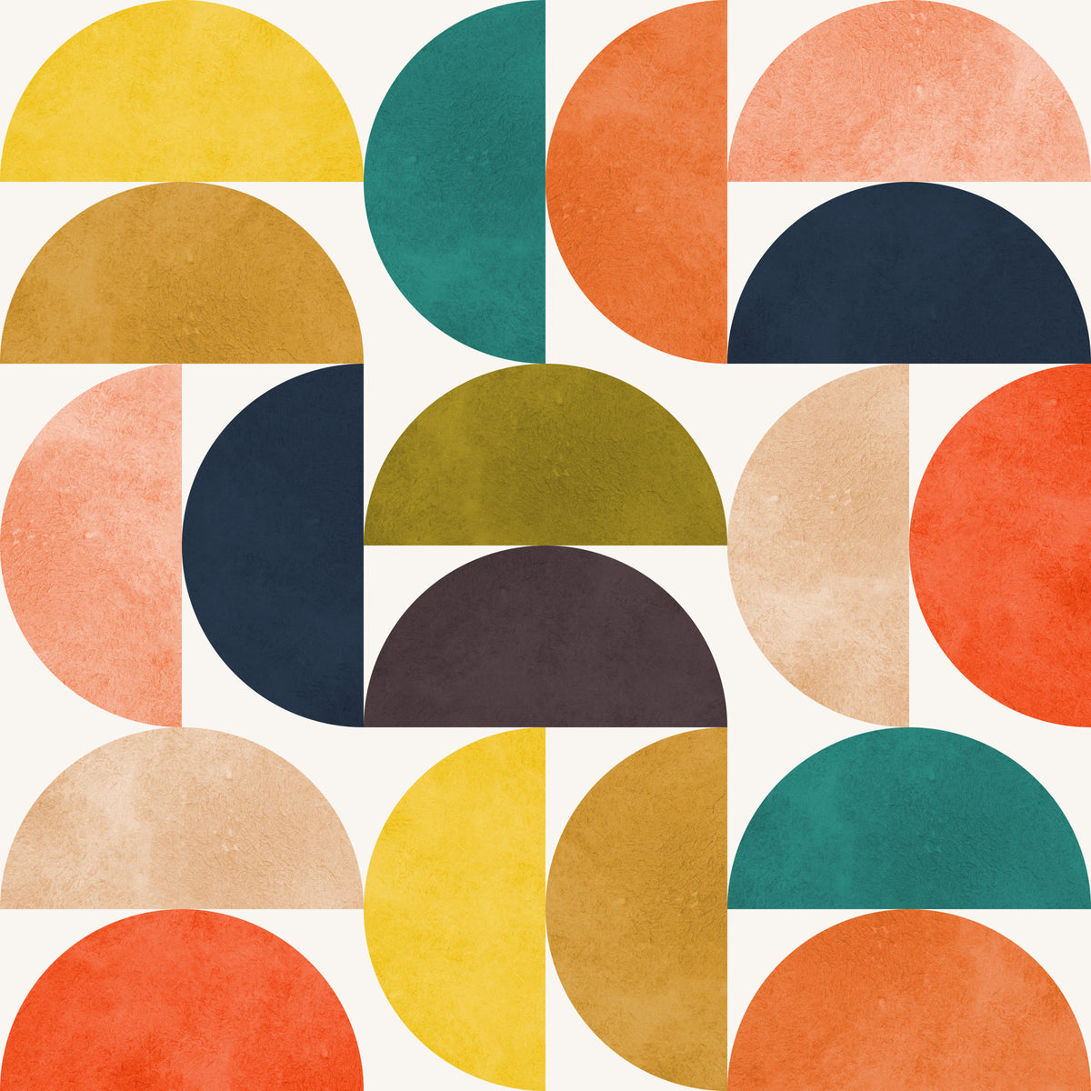 Retro Semis Wallpaper⁠ in your room