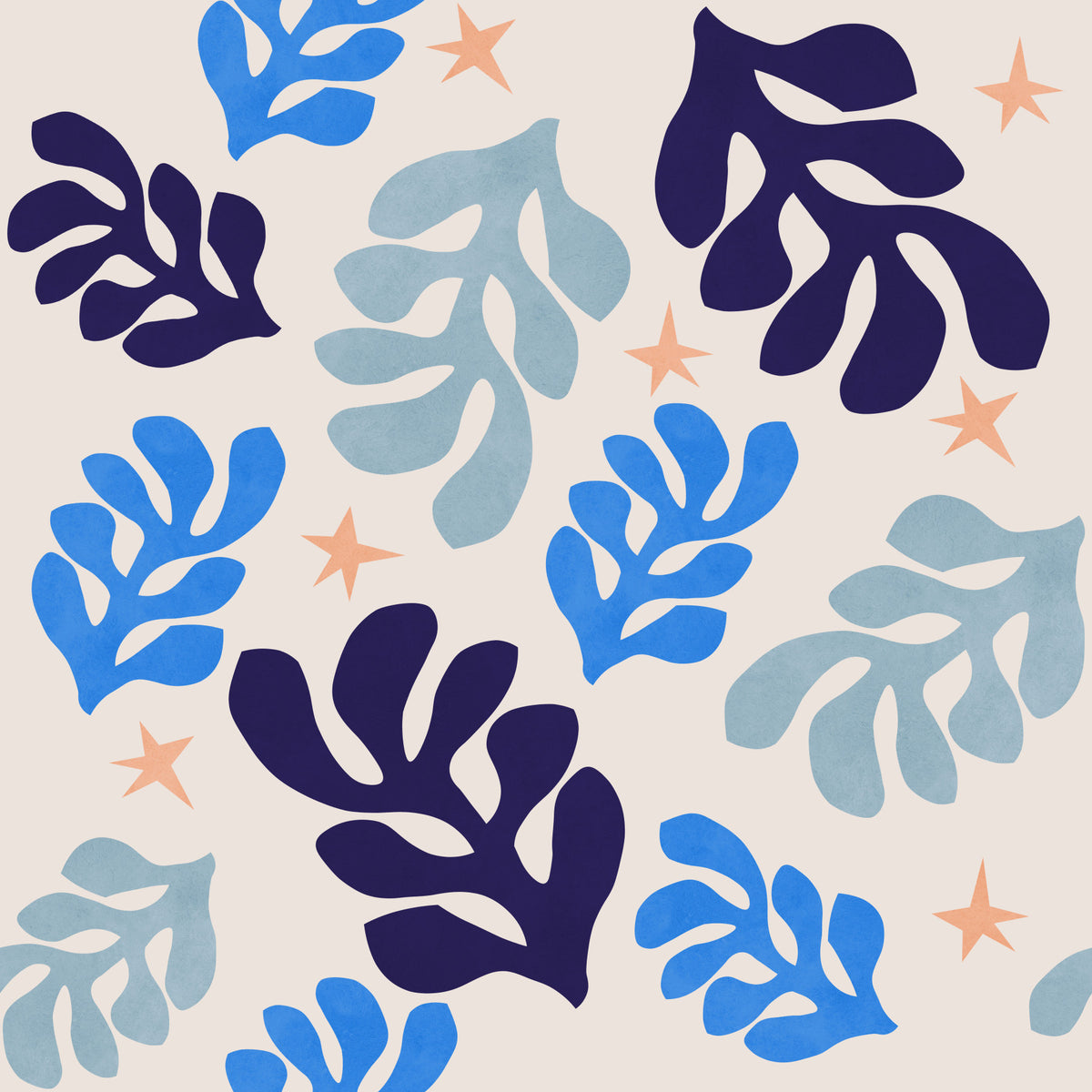 Azure Botanicals Wallpaper⁠ in your room