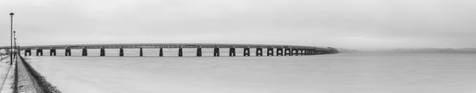 Monochrome Bridge View Wall Mural