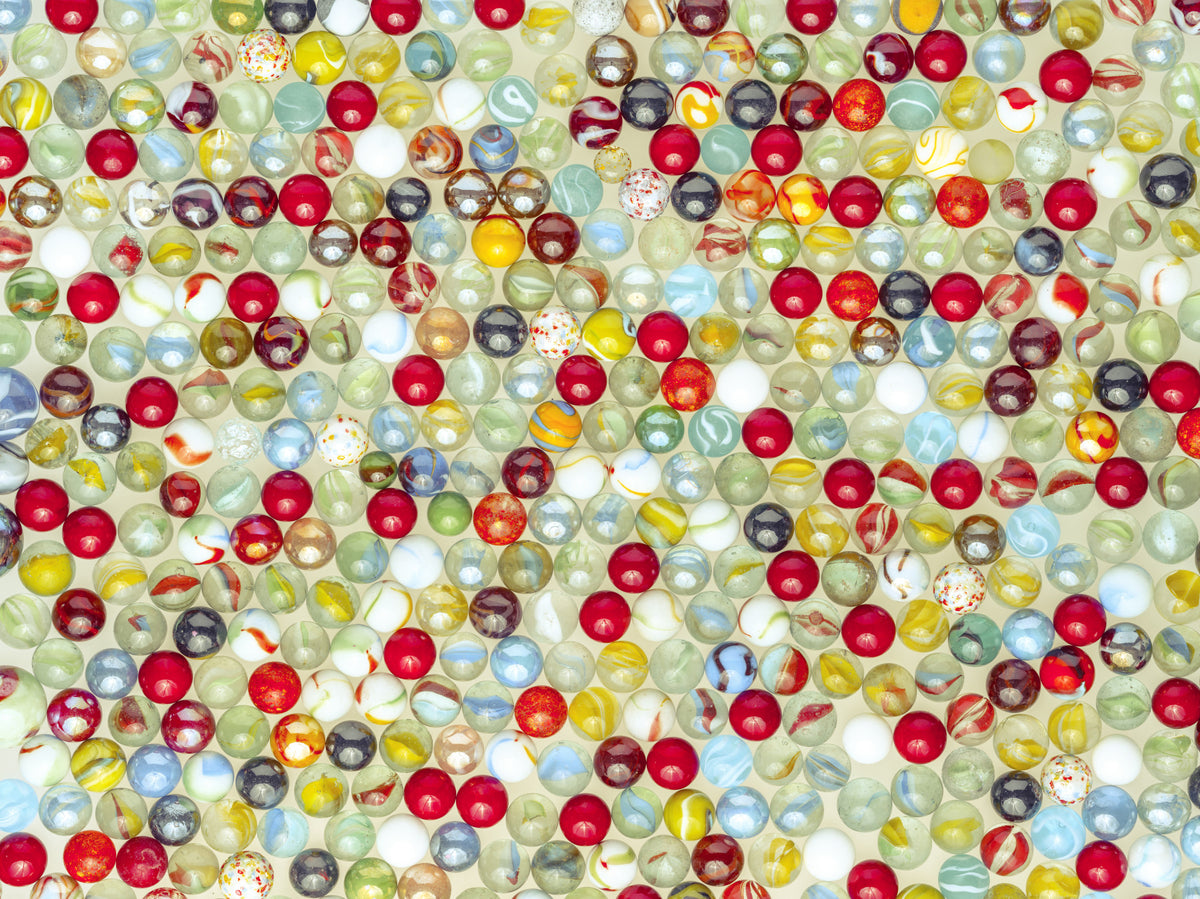 Color Pop Marbles Wall Mural in your room — zoomed