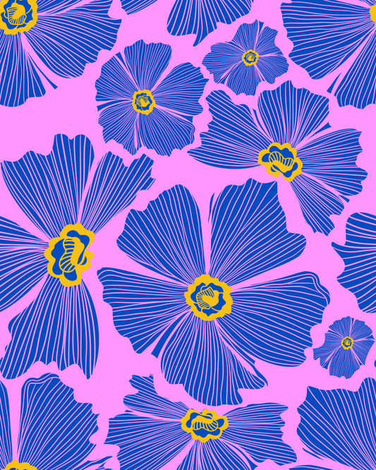 Bold Bloom Burst Wallpaper⁠